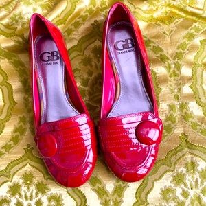 Red patent Leather Gianni Bini Mary Jane’s